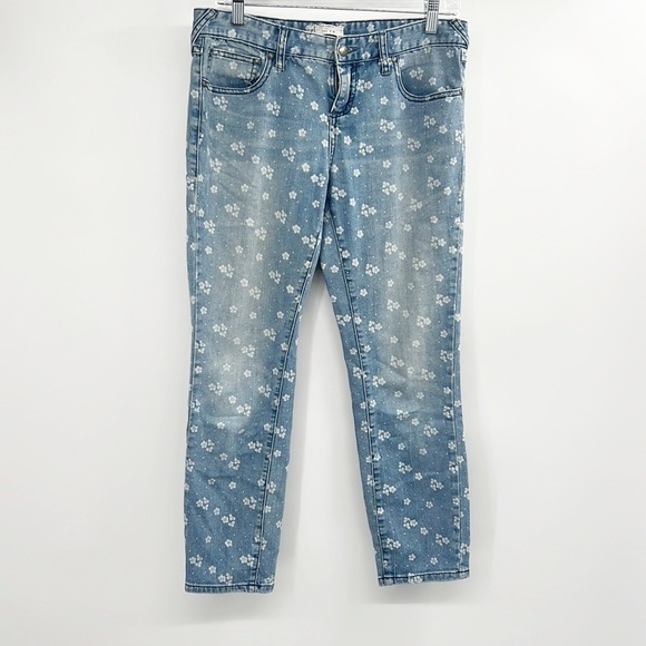 Free People Low Rise Ditzy Floral Print Skinny Leg Jeans size 29 - Picture 3 of 14